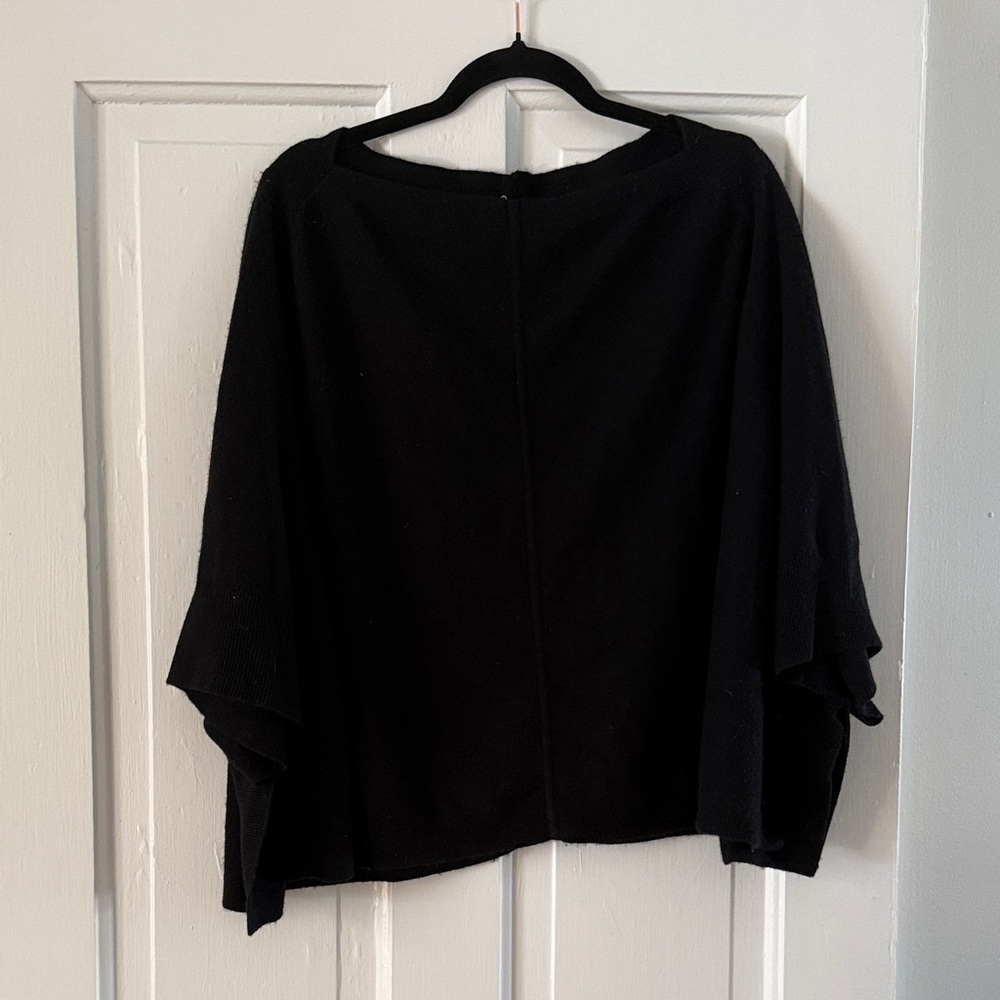 Juicy Couture Black Cashmere Poncho